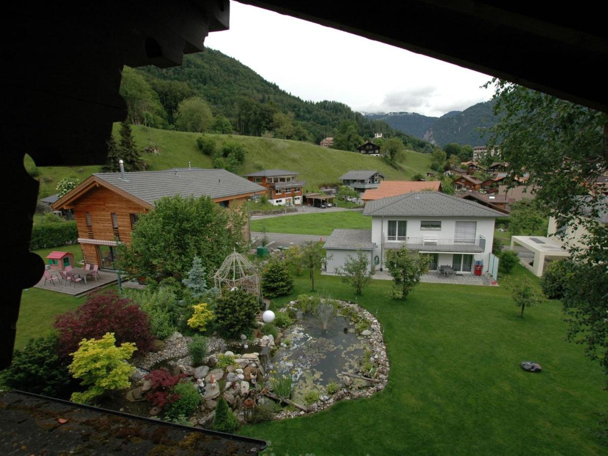 Pristine Home In A Charming Village Large Grassy Sunbathing Area View Of The M Nch And Jungfrau Wilderswil Exteriör bild